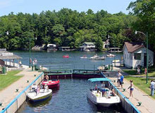 A Photo of the Downtown in Port Carling, Ontario